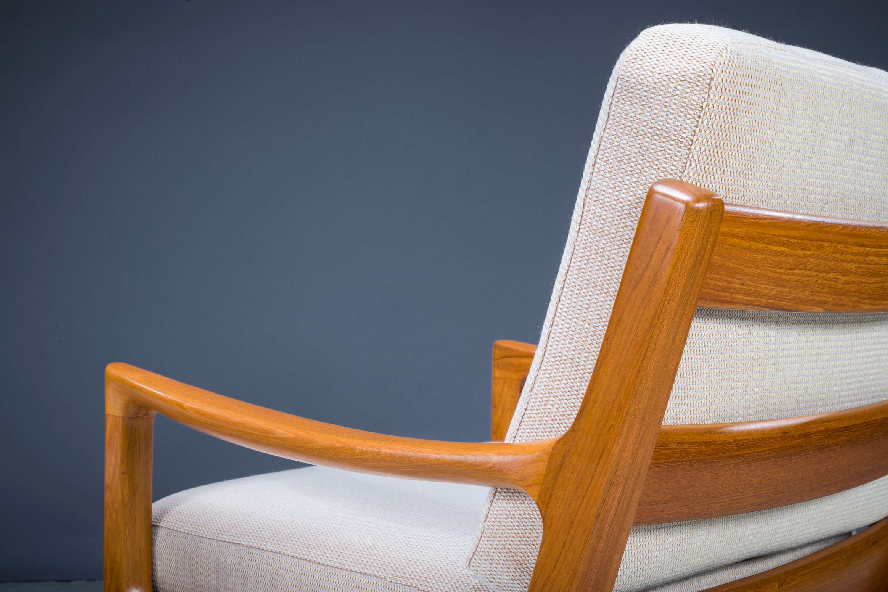Teak Senator armchairs by Ole Wanscher