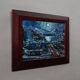 Oil painting in impressionist style, moonlit scene, 1983 – Alexander Michael