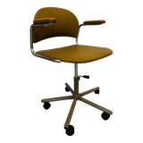 Vintage Mustard Office Chair by Kovona K-107 from Czechoslovakia 1970’s