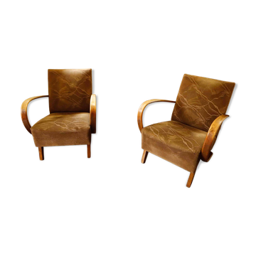 Set of two Halabala Type C armchairs