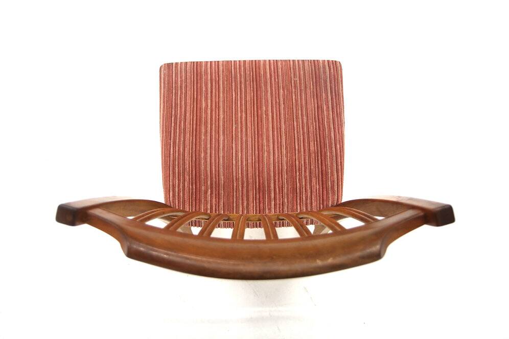Set de 6 chaises scandinaves en noyer, Suède, 1960