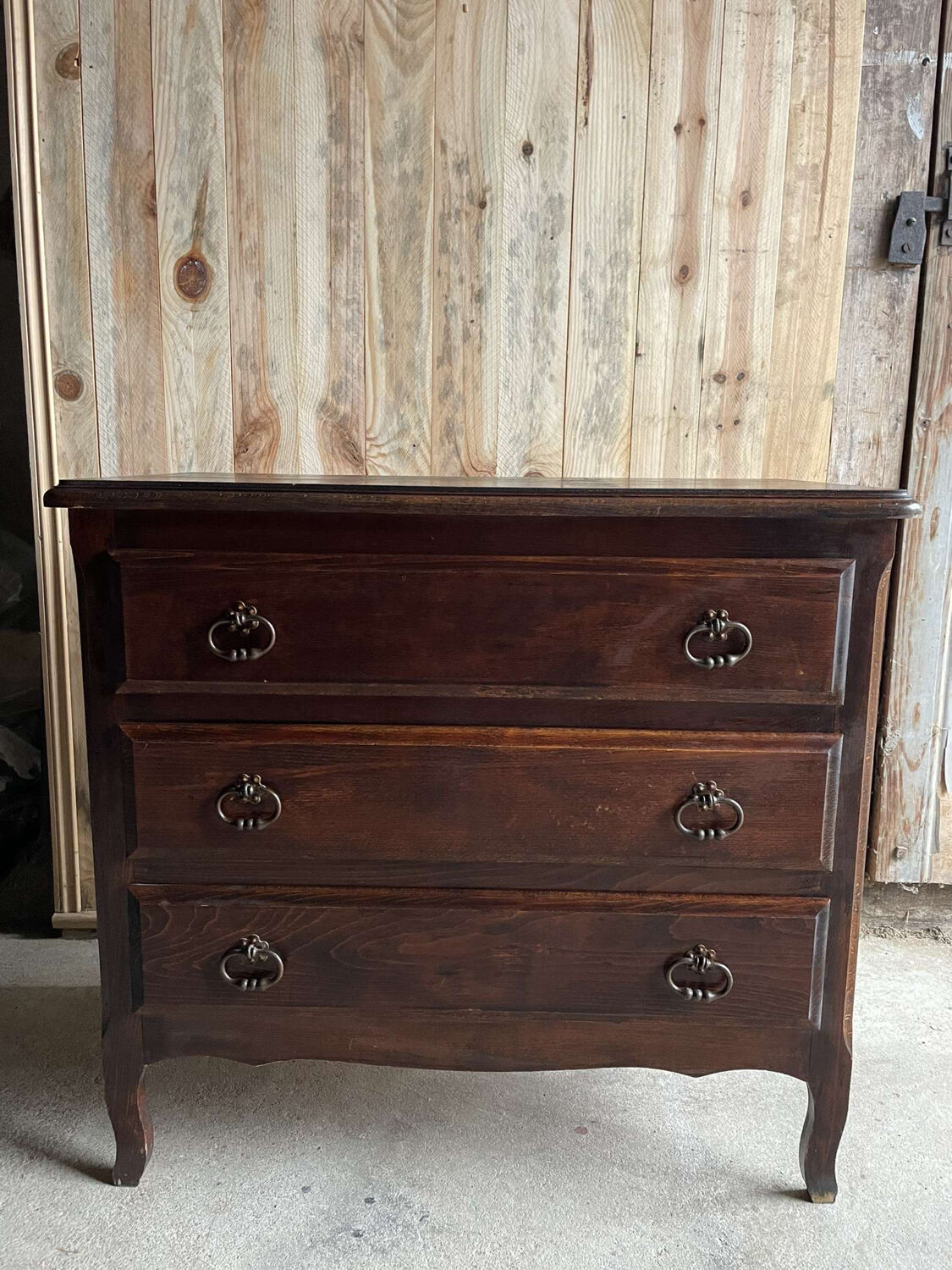 Commode bois 3 tiroirs