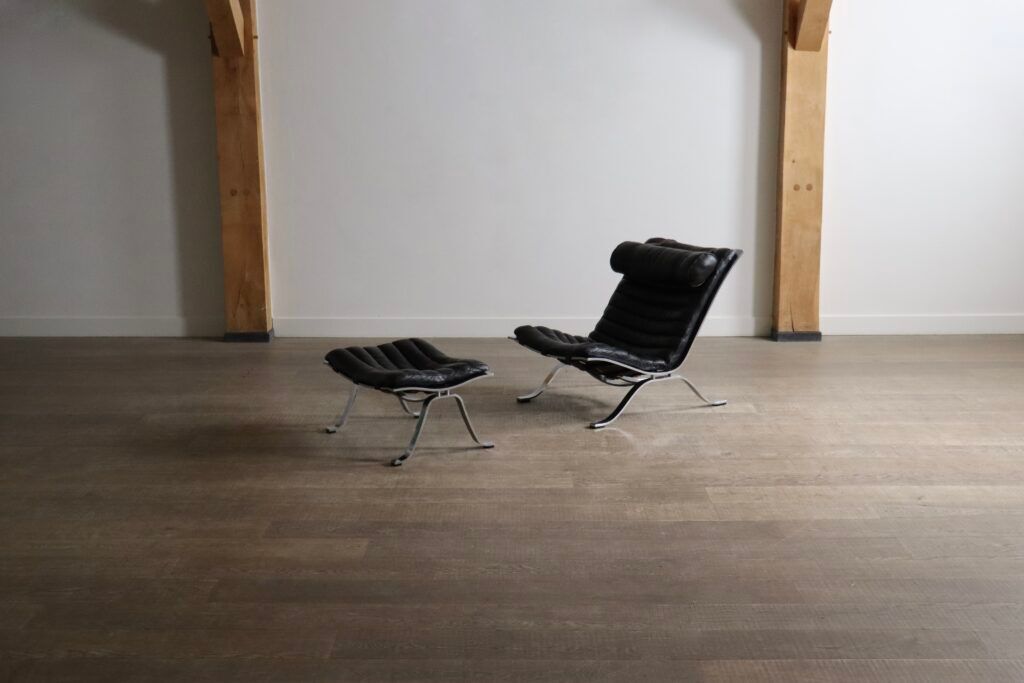 Arne Norell Ari lounge chair with ottoman Sweden 1966