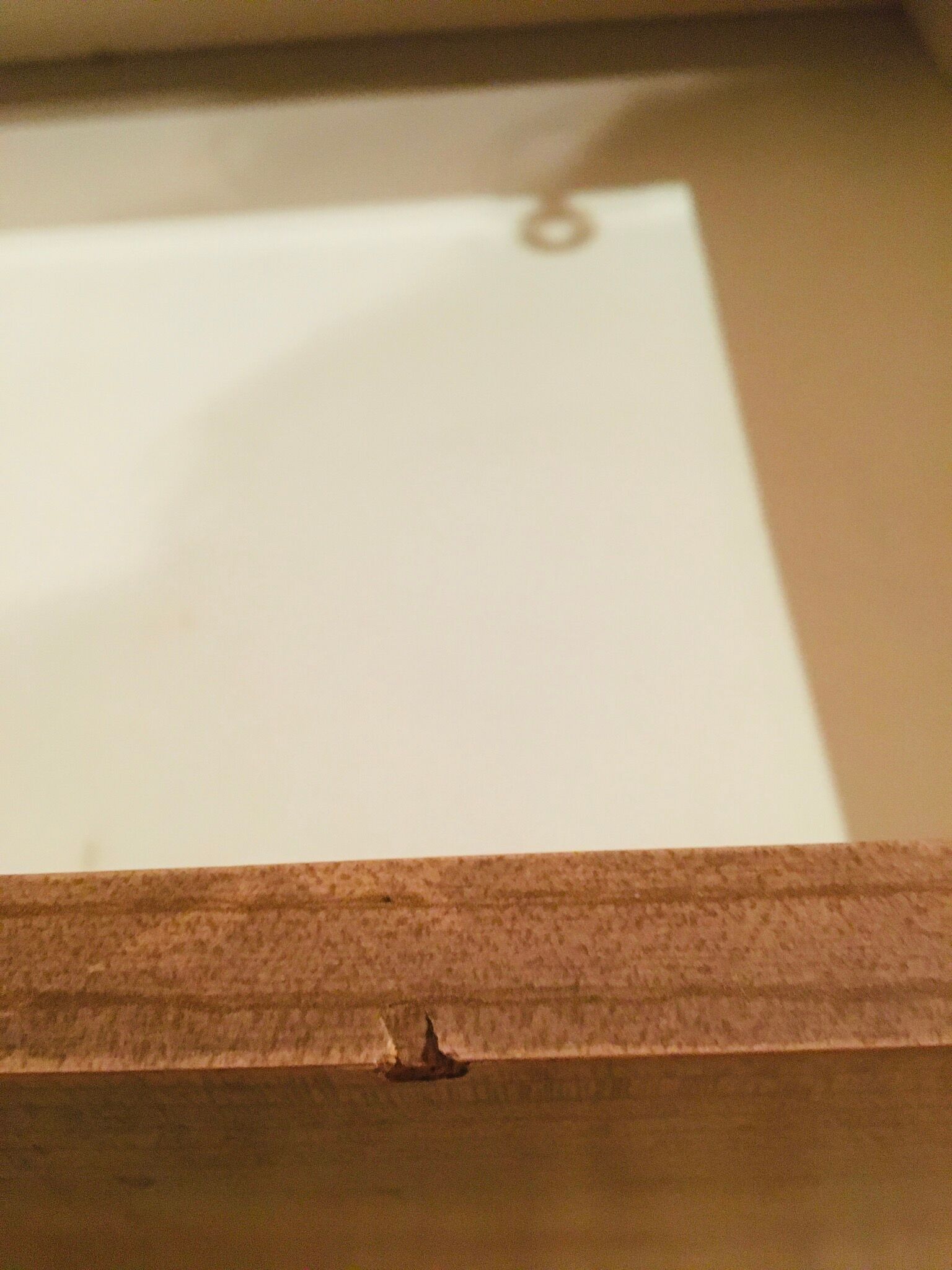 Wooden and formica sideboard