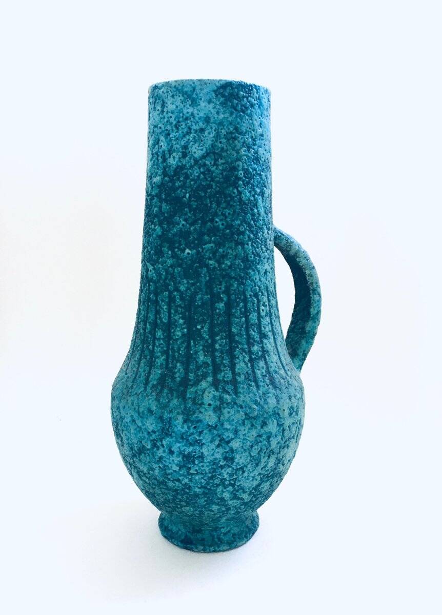 Art Ceramics Sgraffito Handle Vase by Alvino Bagni for Raymor, 1960s