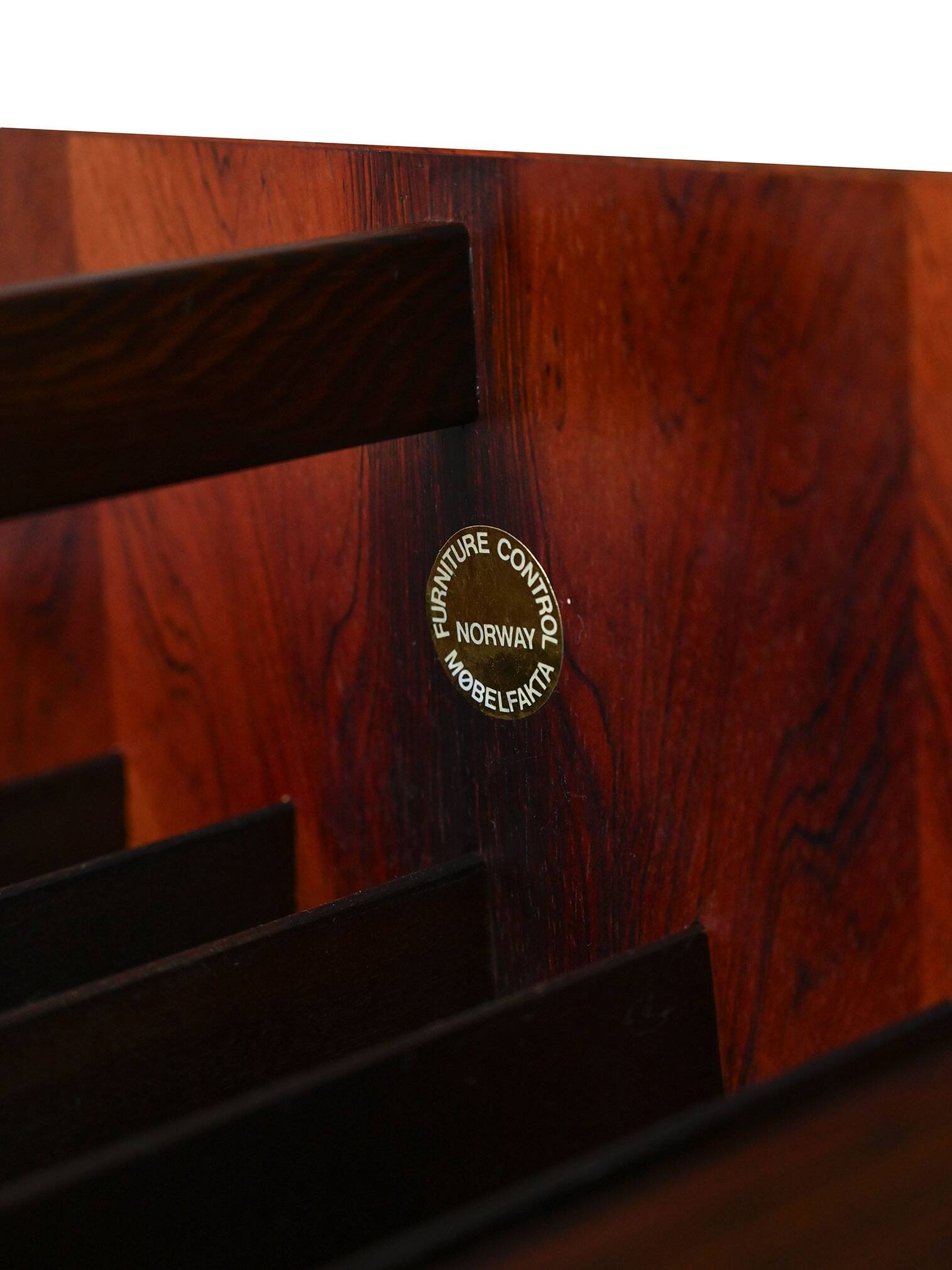 1960s Scandinavian Rosewood Magazine Rack