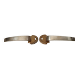 Paire de poignées de meuble anciennes art déco années 30/40