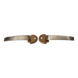 Paire de poignées de meuble anciennes art déco années 30/40
