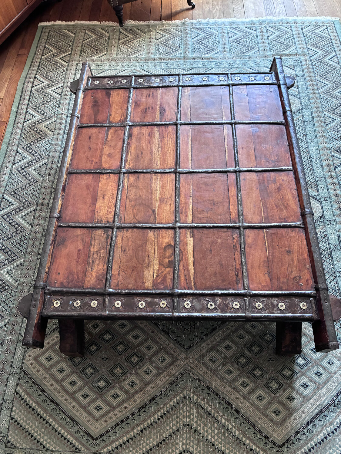 19th century Indian wooden coffee table