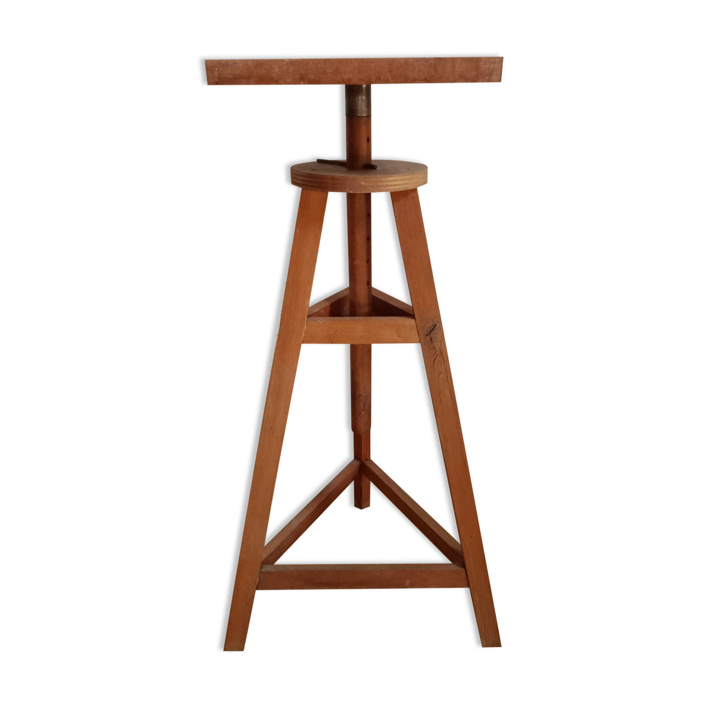 Oiled wood sculptor's harness