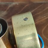 Vintage frosted glass shell wall sconces