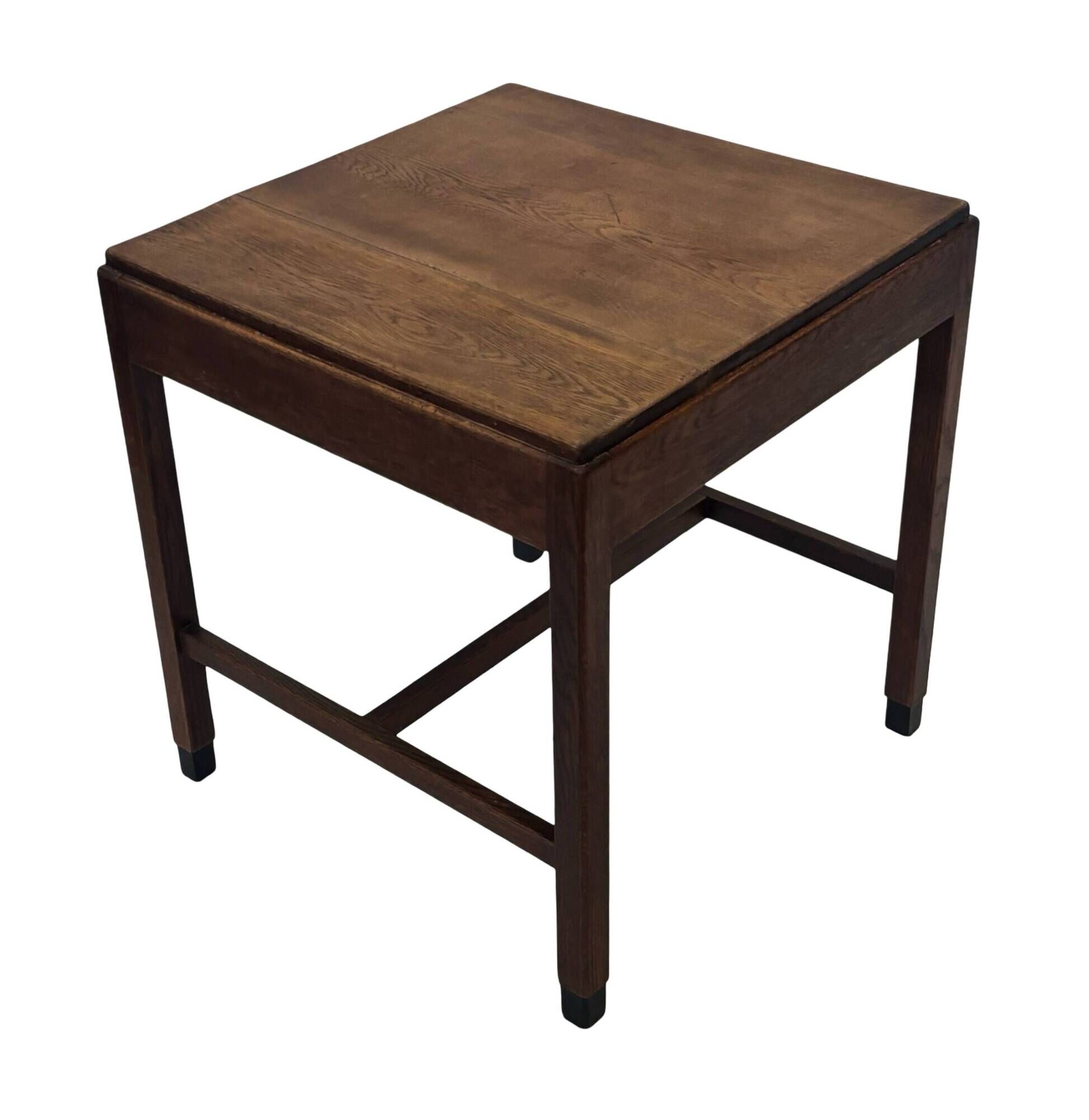 Art Deco Amsterdam School Minimalist Side Table