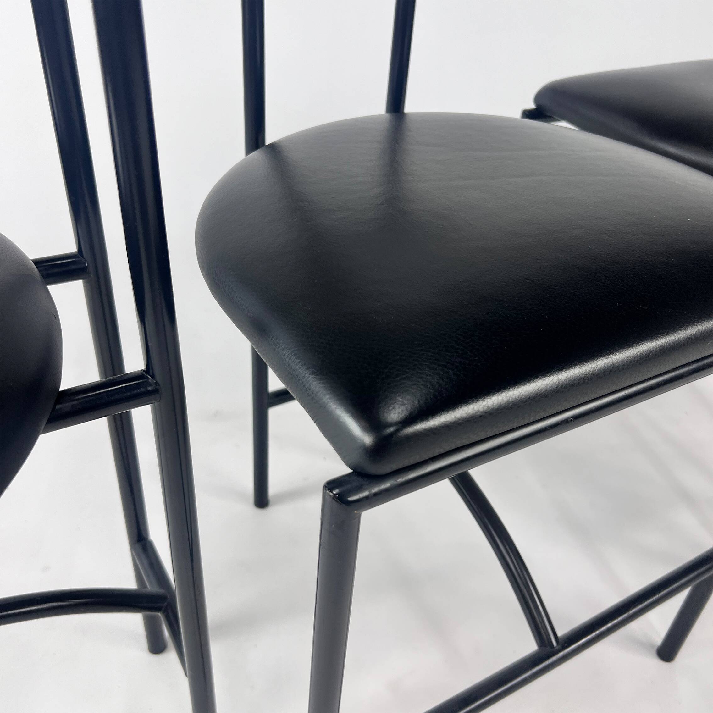 Set of 4 Rodney Kinsman Tokyo dining chairs for Bieffeplast, 1980s