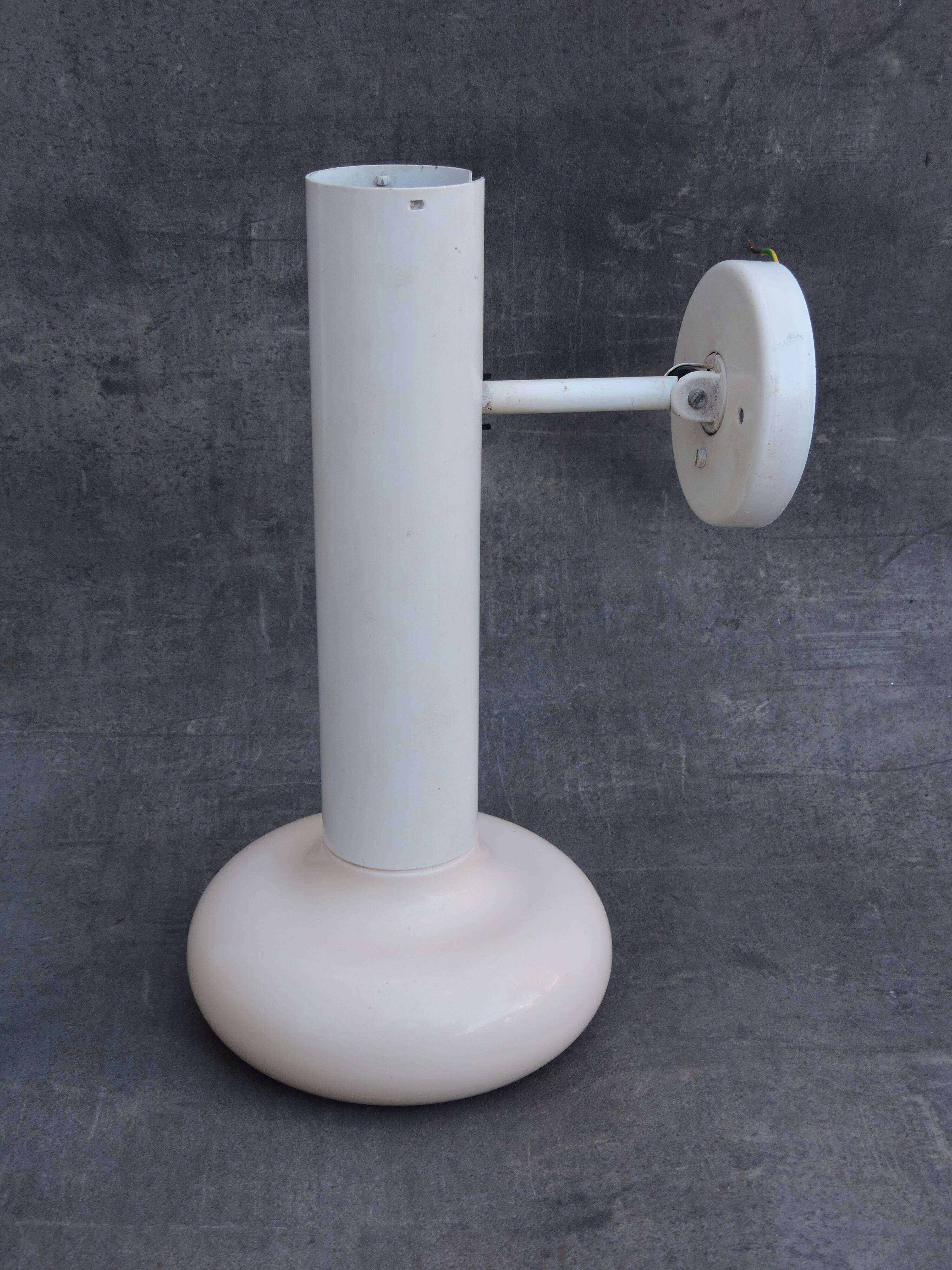 Large adjustable wall lamp saucer ufo Lita vintage metal