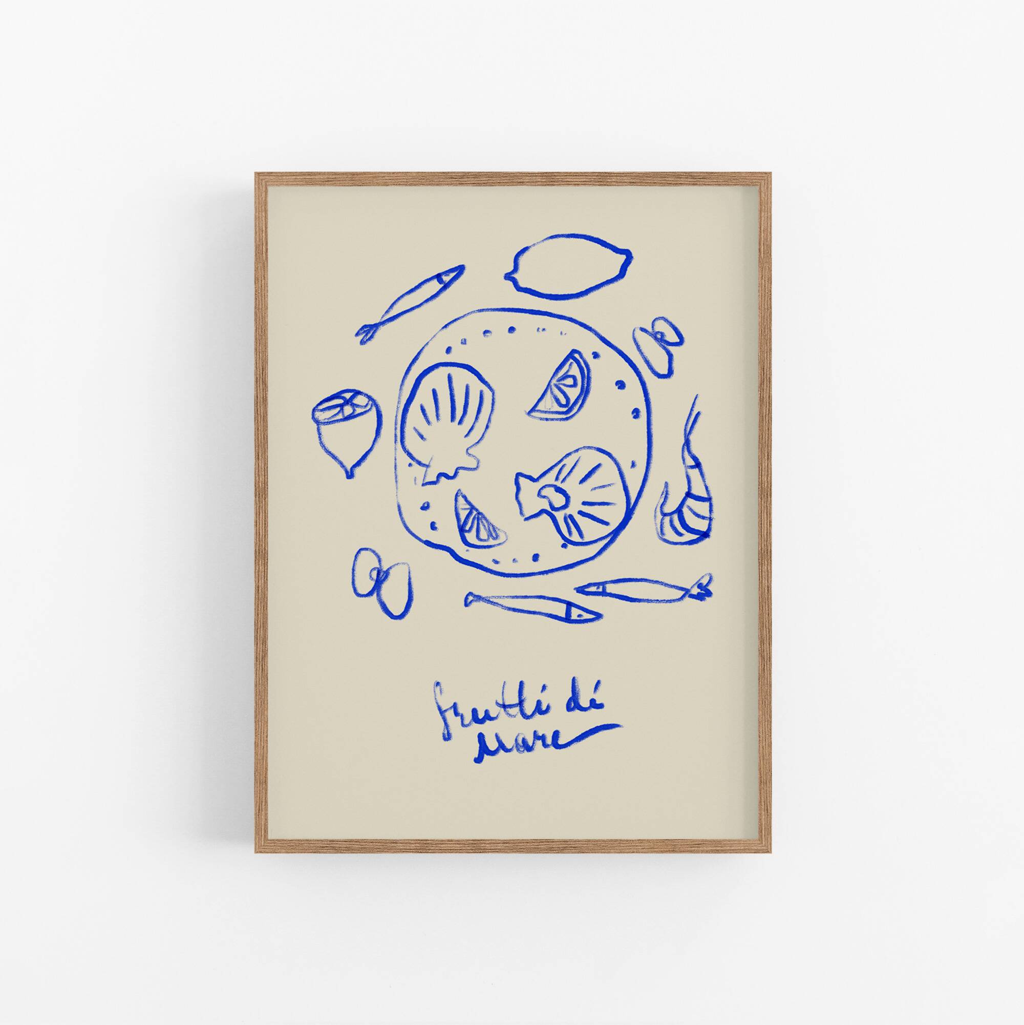 Naive Illustration giclee print, 50x70cm