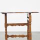 Round, folding antique 18th-century French wine/country table
