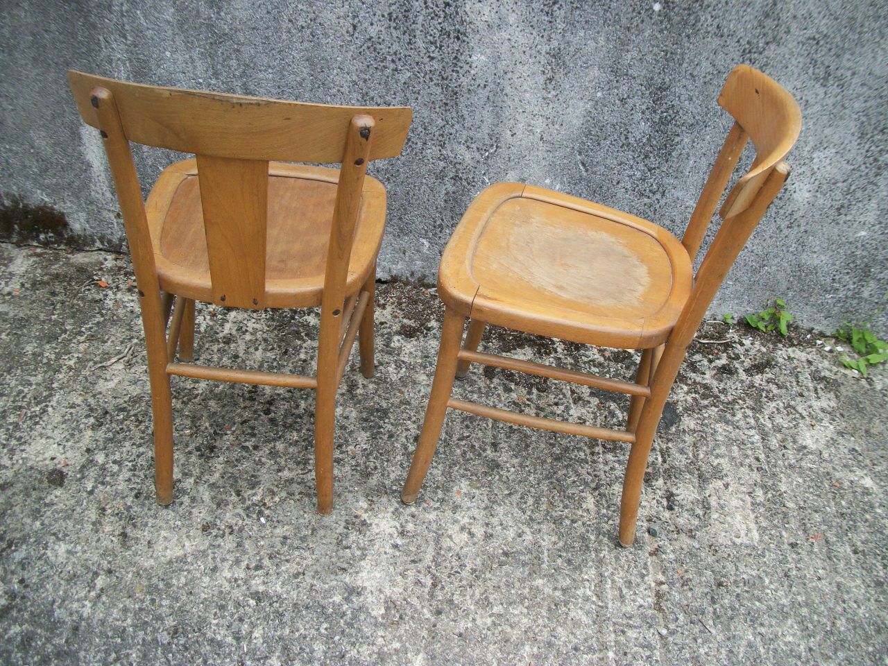 Pair of bistro chairs