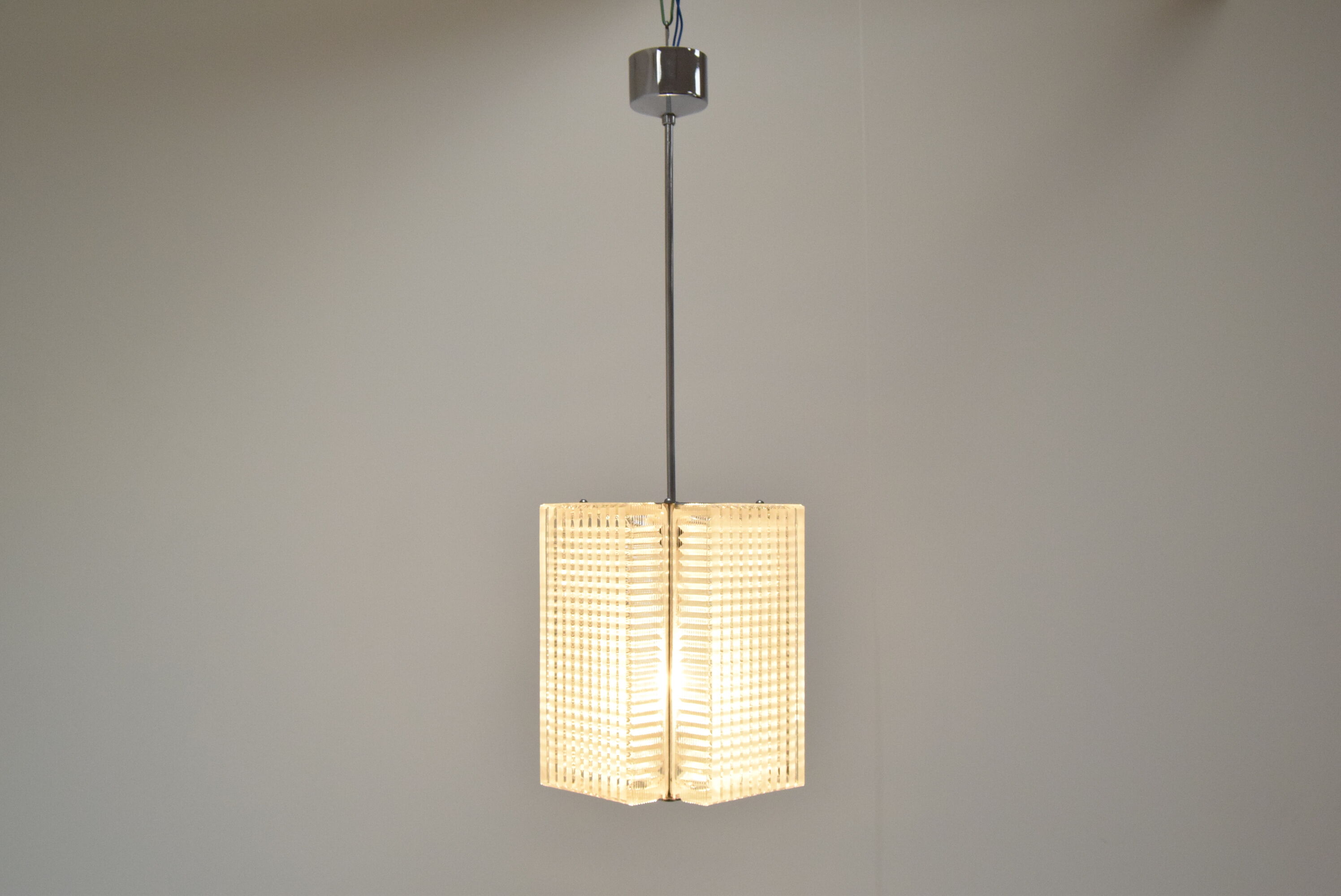 Mid-century Chrome Pendant by Napako, 1970‘s.