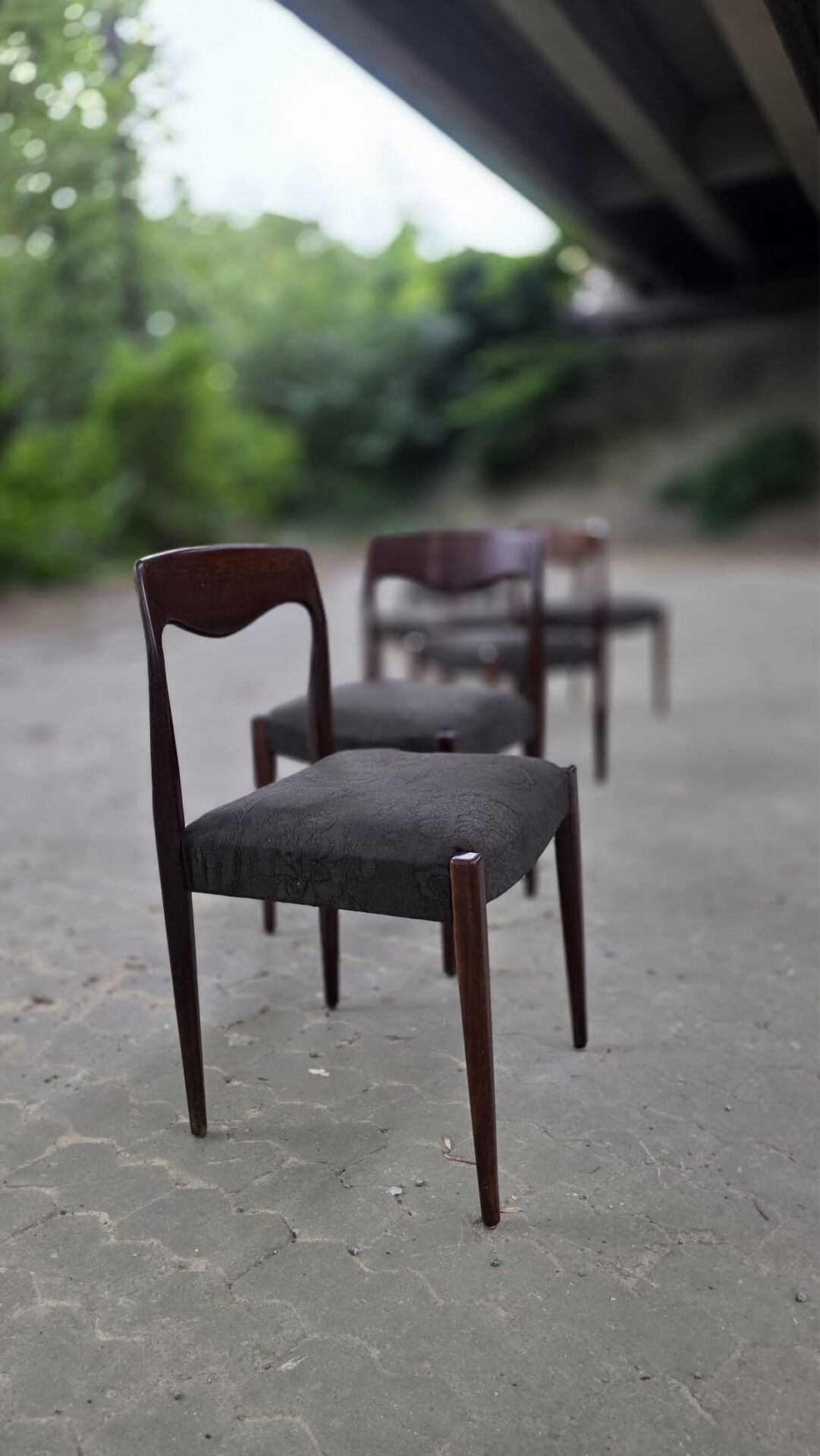 Set of 6 Scandinavian teak chairs – 1960s