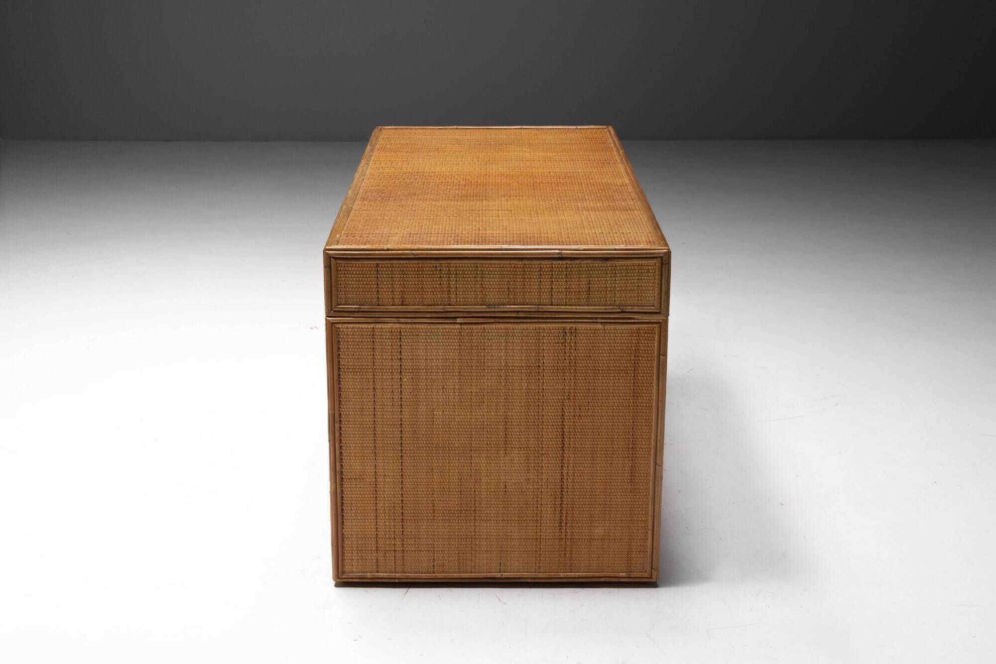 Bureau en Bambou par Vivai Del Sud, Italie, 1970s