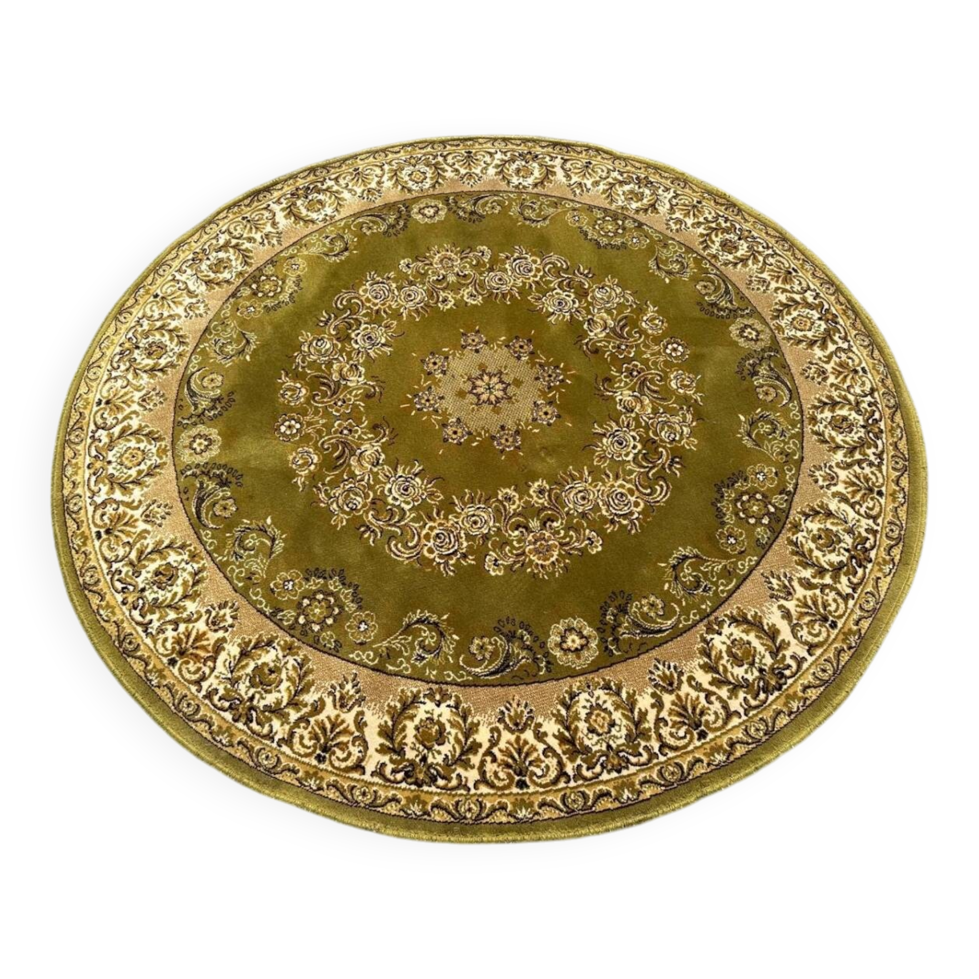 Round oriental rug
