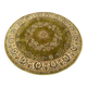 Round oriental rug
