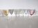 set of 6 glasses for cooked wine, multicolored pearly Arlequin digestif