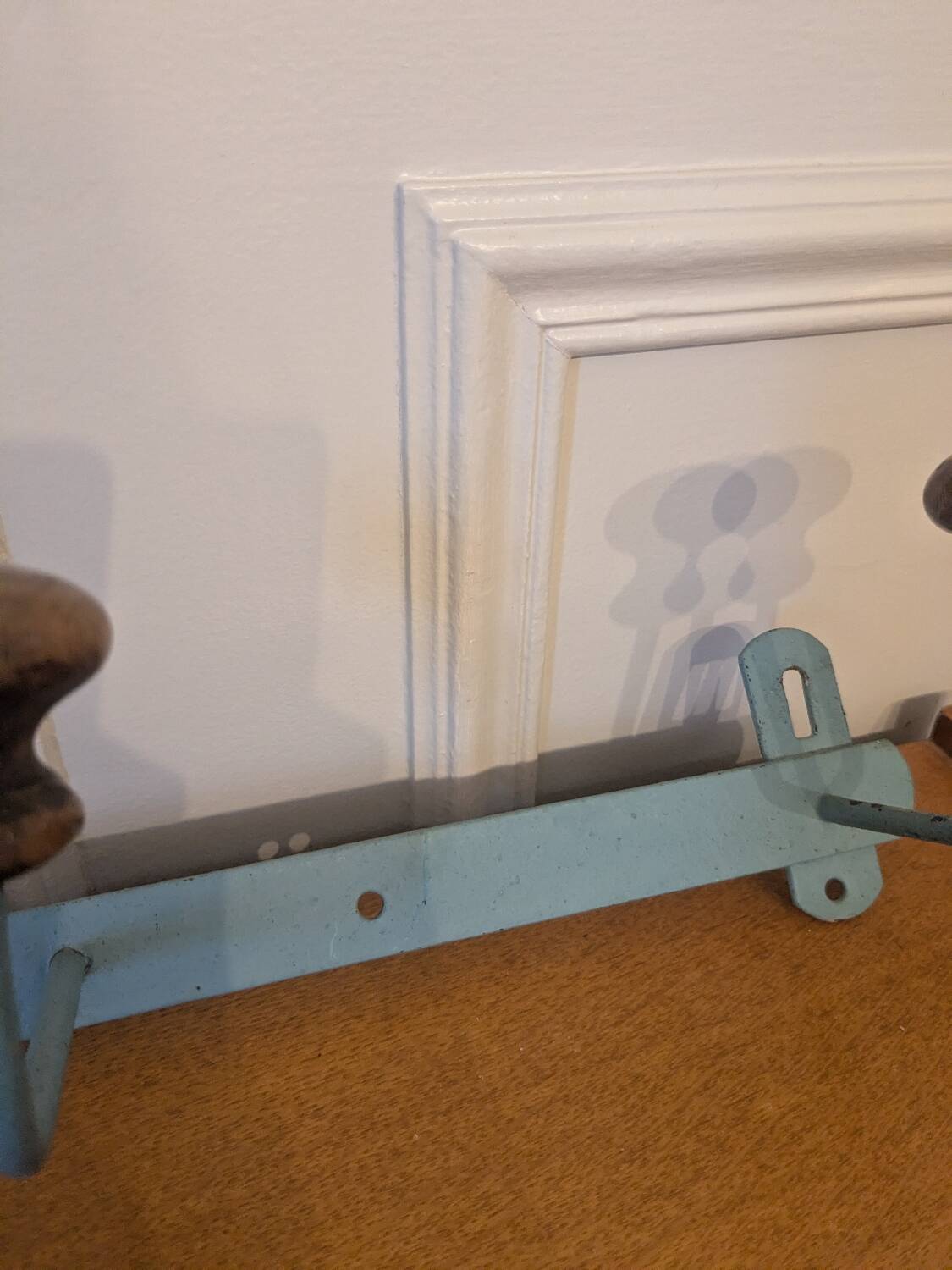 Vintage wall-mounted coat rack
