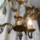 Louis XV cage chandelier gilded bronze with 3 lights twentieth era
