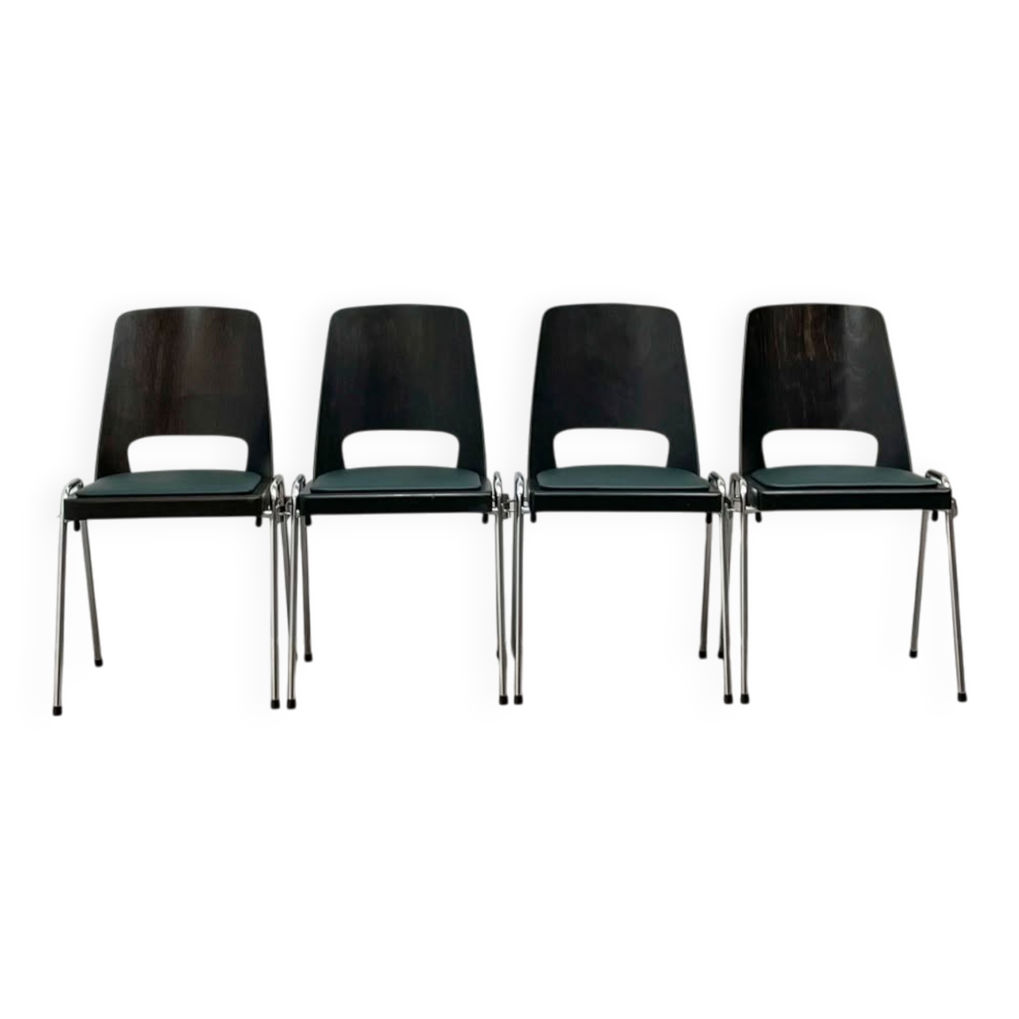 4 Baumann chairs, Manhattan model, circa 1970