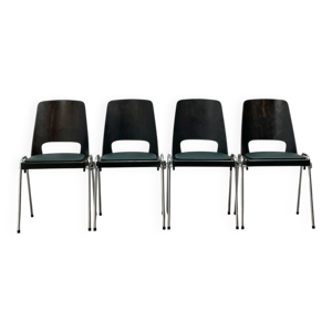 4 chaises Baumann, modèle - circa