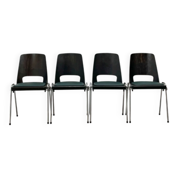 4 Baumann chairs, Manhattan model, circa 1970