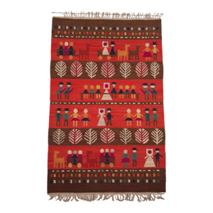 Kilim Indo Gabbeh fait main 181x120cm
