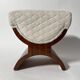 Art Deco Stool in Rosewood Veneer, France, 1930s