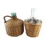 2 demijohns wicker