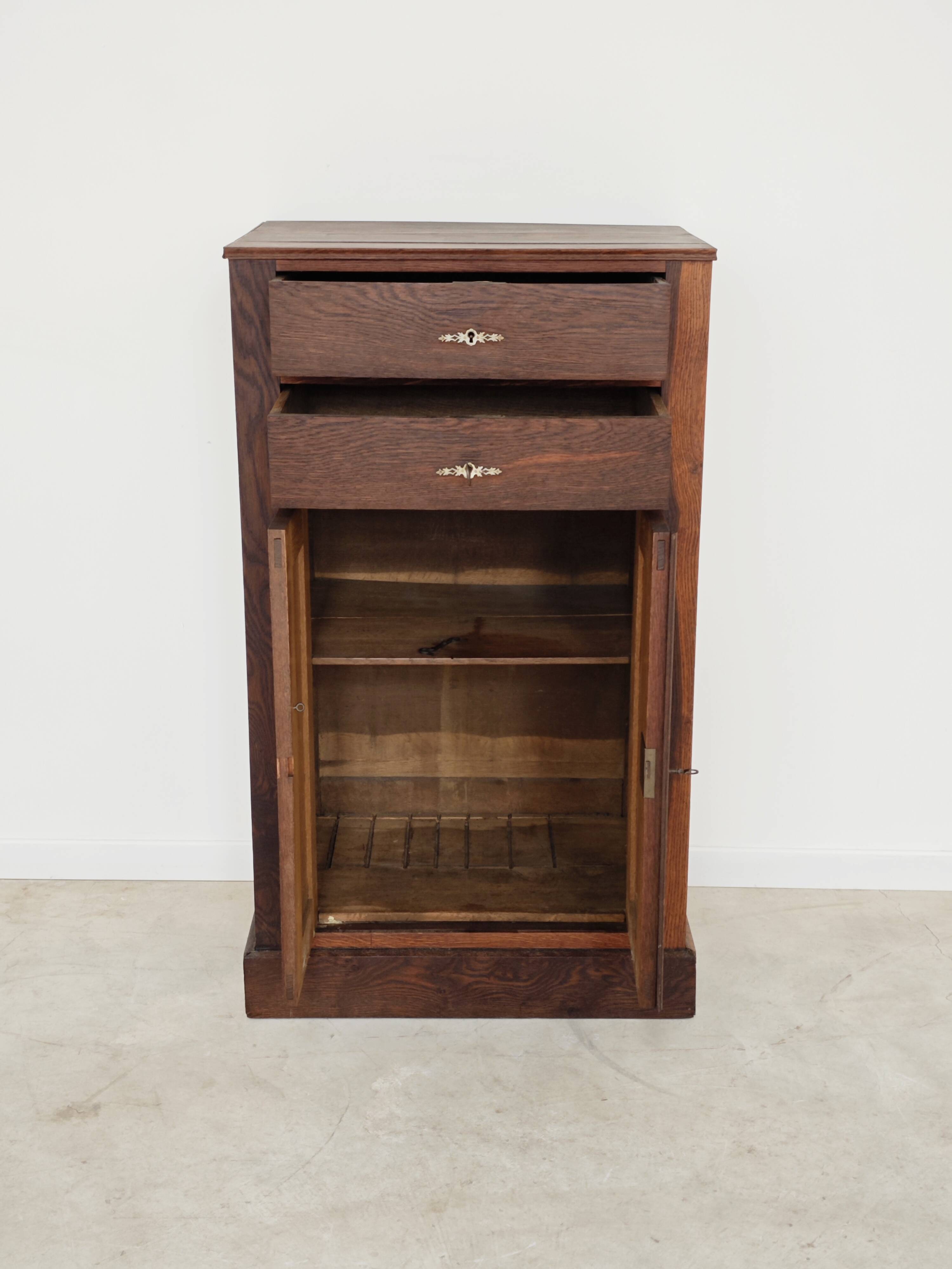 Small wooden sideboard storage unit 1950