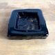 Cobalt blue square glass bowl - Augustsson design for Ru.