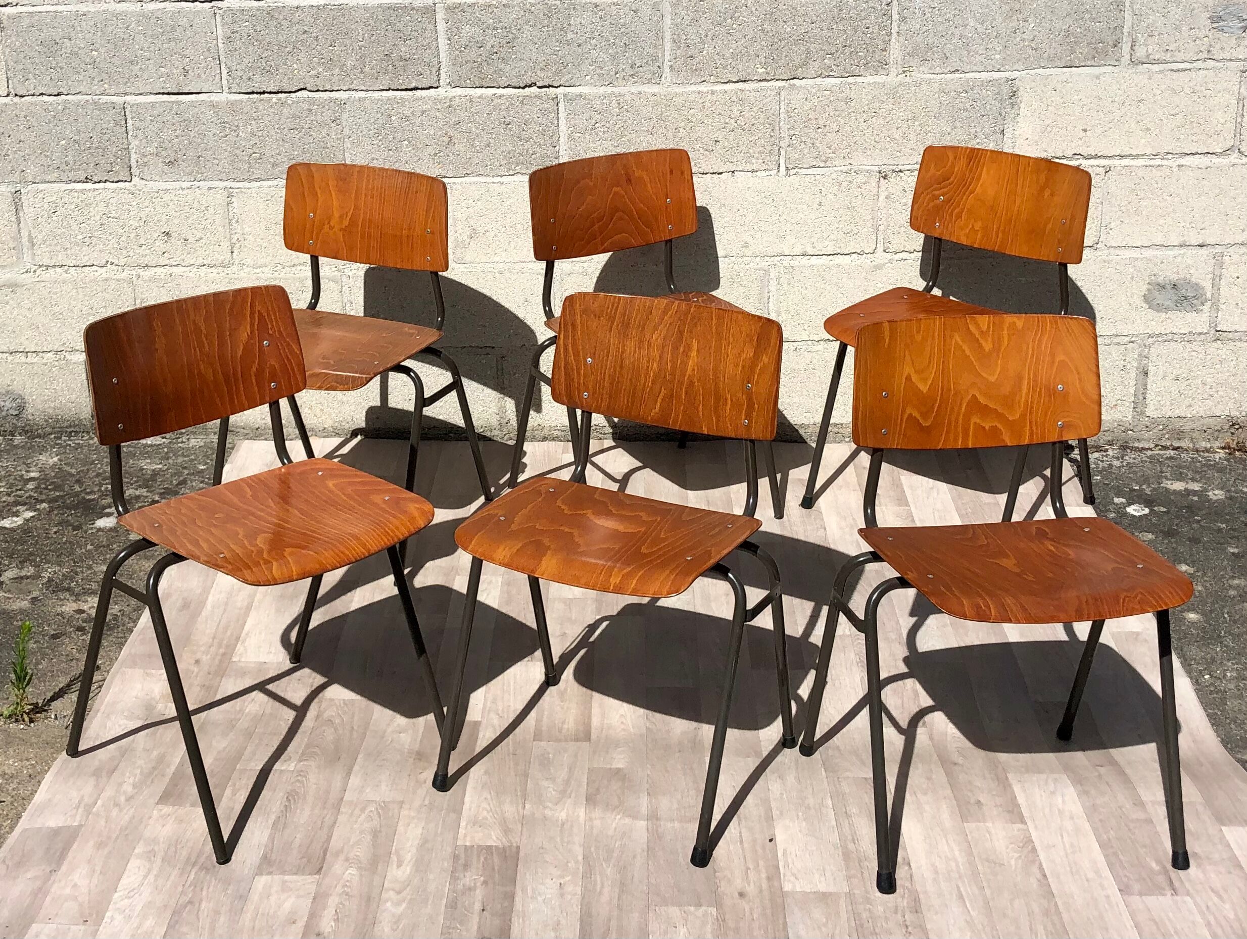 Set of 6 Marko Holland chairs