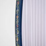 Miroir alentejano ovale en bois peint.
