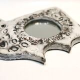 small ceramic mirror with stylized bird decoration c.1960-70