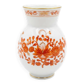 Vase balustre rouge par Meissen, 1960