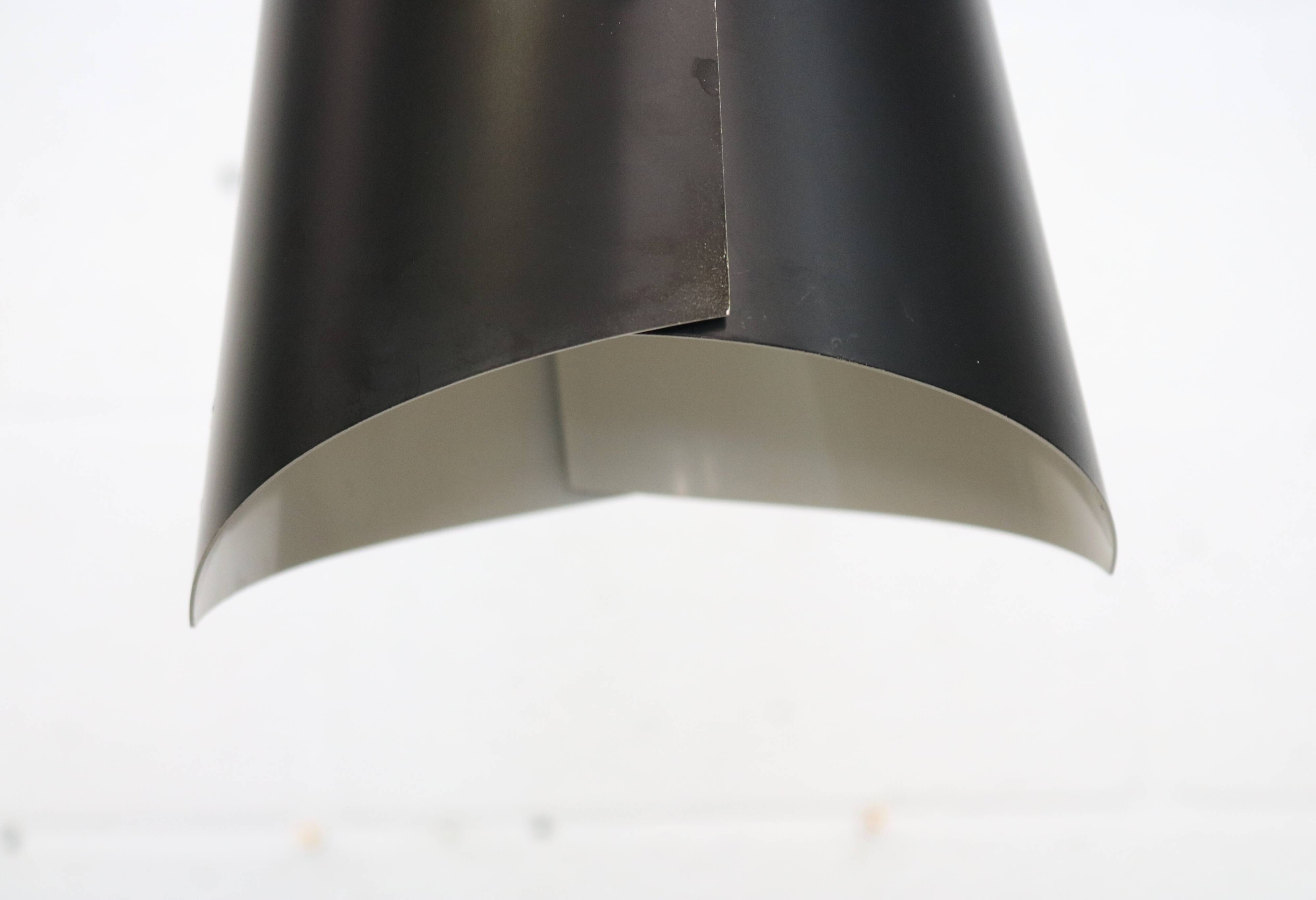 Danish Modern Copper / black  design lamp - 1960s Style