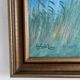 Large vintage original landscape dog oil painting