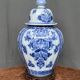 Victorian vase with hand-painted cobalt.