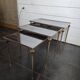 Vintage brass nesting table from the 60s
