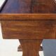 Bolster or end table with drawer, patina