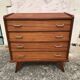 Commode vintage scandinave, pieds compas