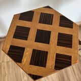 Pair of inlaid hexagonal saddles