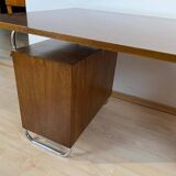 Vintage Bauhaus Oak Veneer Desk from Mücke & Melder, 1940s