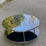 Strind Scandinavian coffee table in black glass by Ehlen Johansson for Ikea